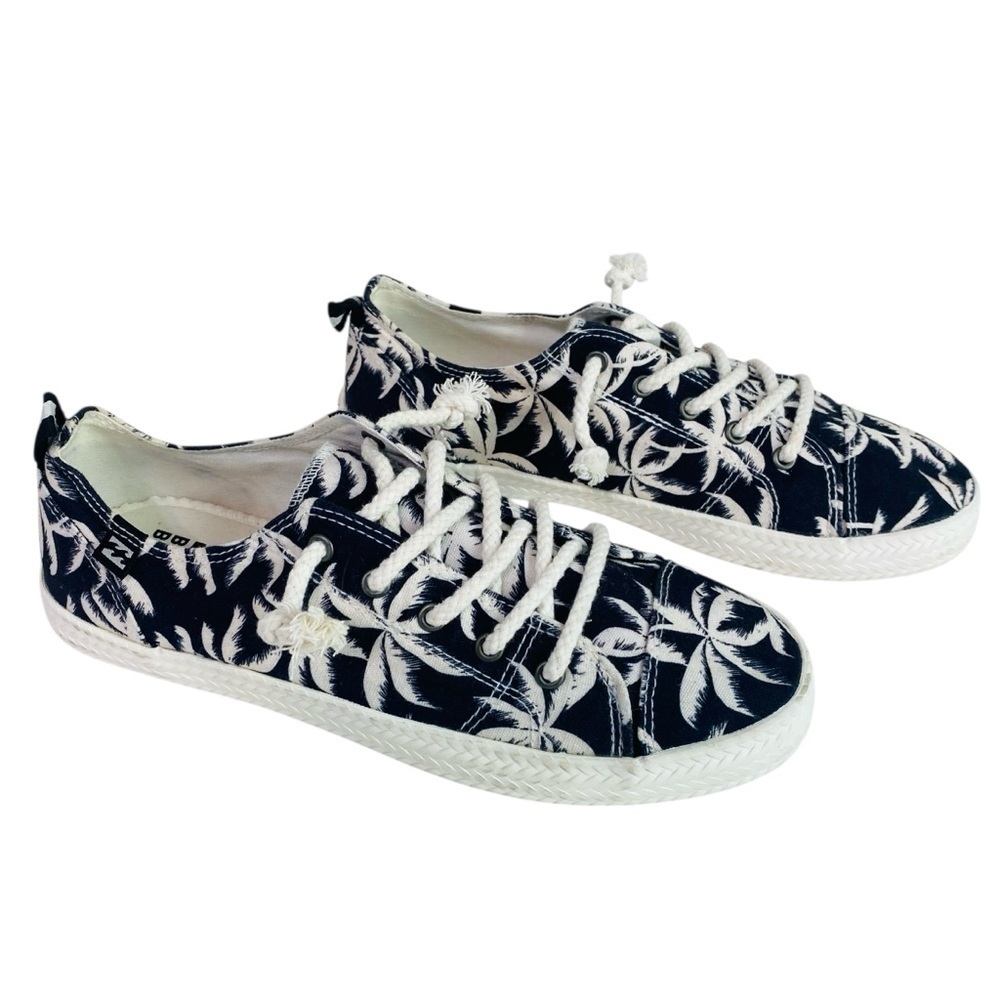 Billabong Marina Tropical Beach Print Sneakers Size 7.5